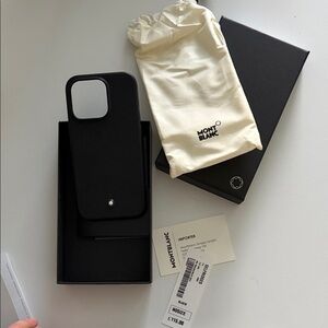Montblanc Black iPhone 14 Pro Case